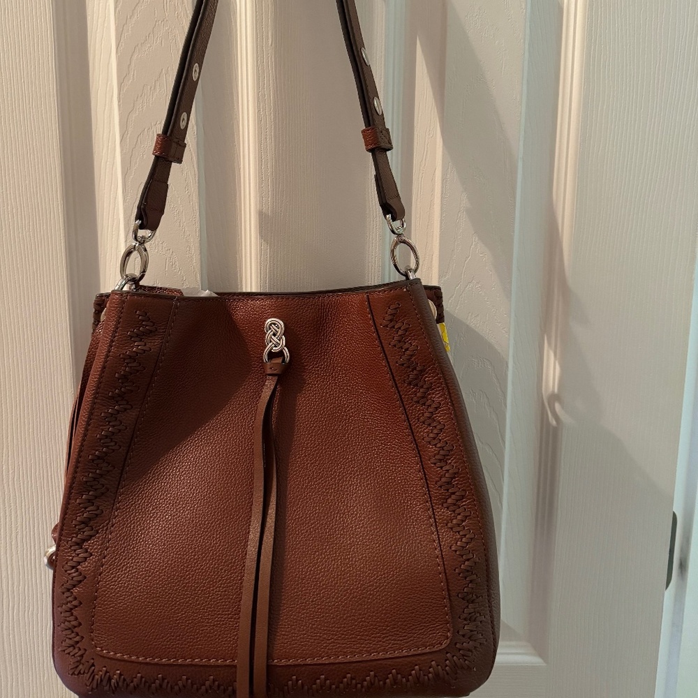 Brighton Georgia Convertible Hobo NWT Bourbon